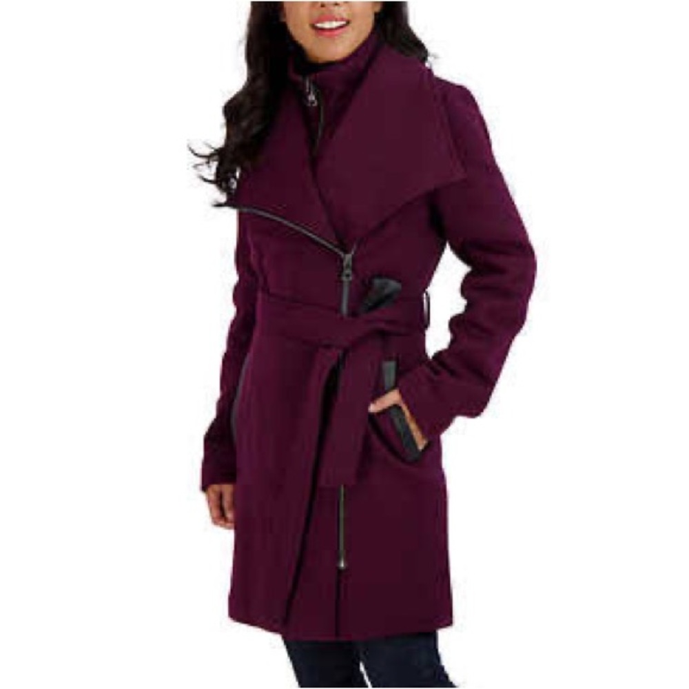 Two By Vince Camuto - Belted Knit Wrap Jacket
